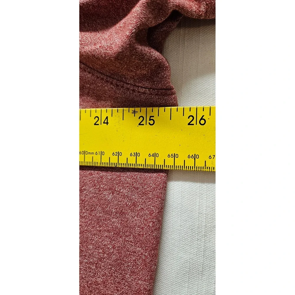 7 Diamonds Mens XXL Red Heather Short Sleeve Chest Pocket Polo Shirt Casual